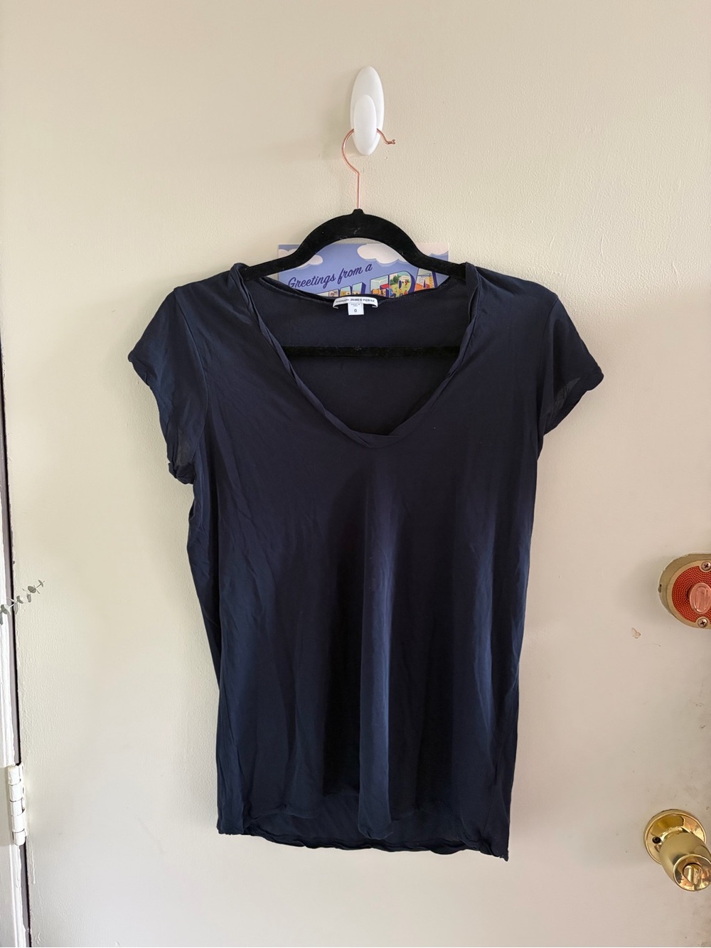 James Perse Scoop Neck Tee - Size S/0